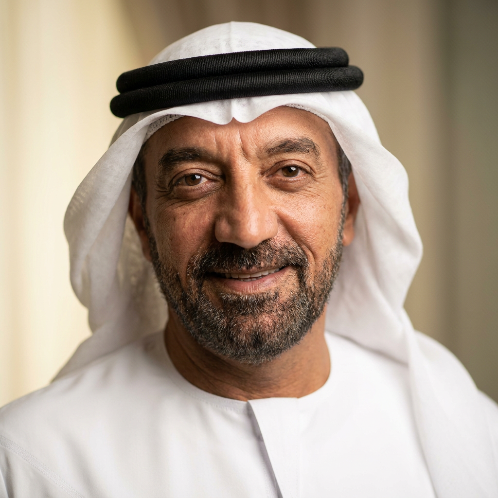 Portrait of Ahmed bin Saeed Al Maktoum