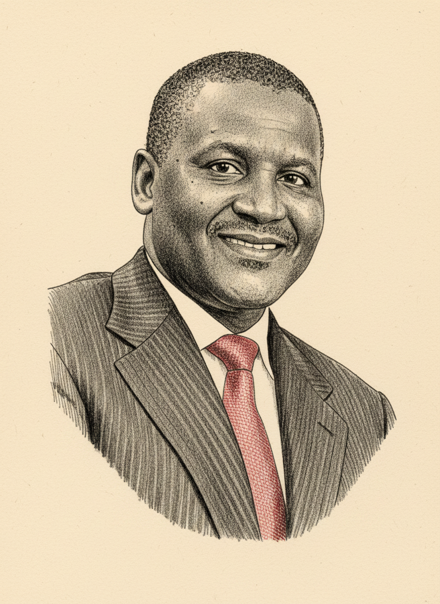 Portrait of Aliko Dangote