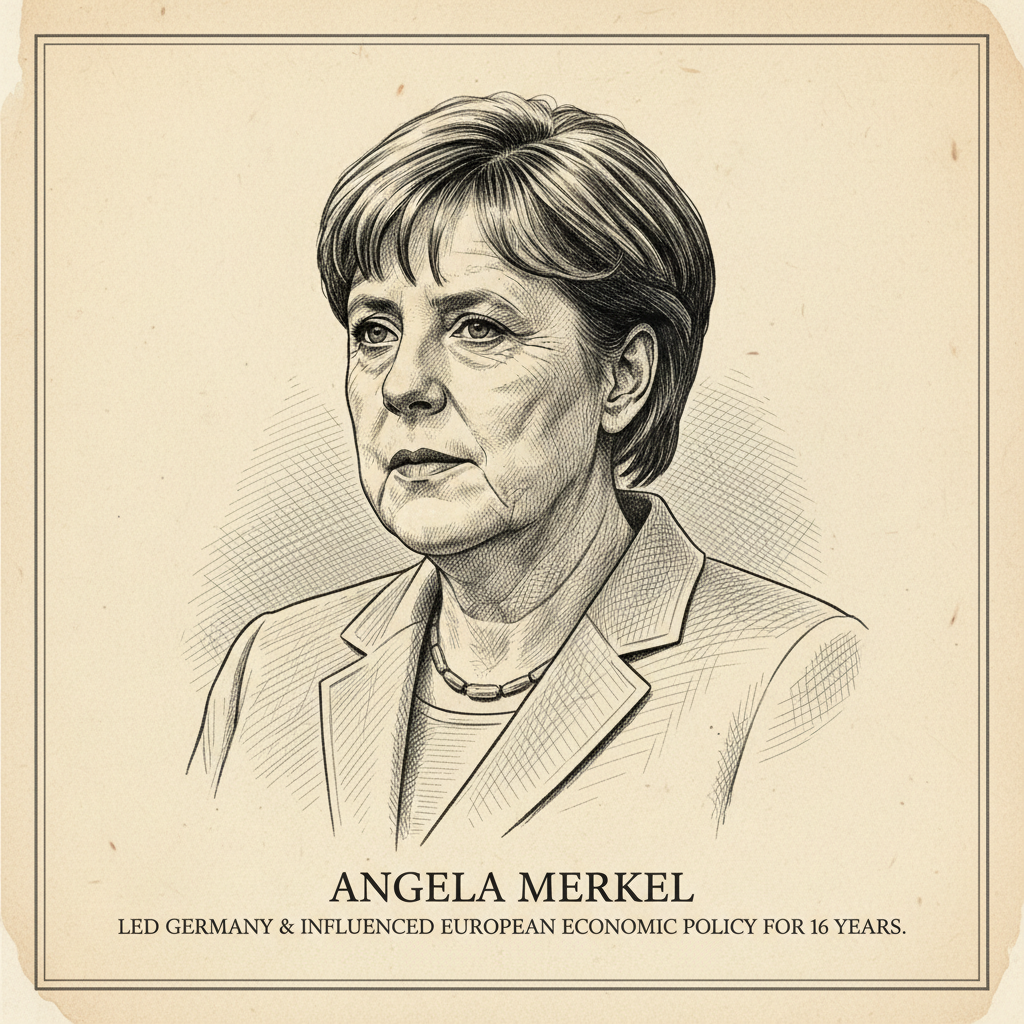 Portrait of Angela Merkel