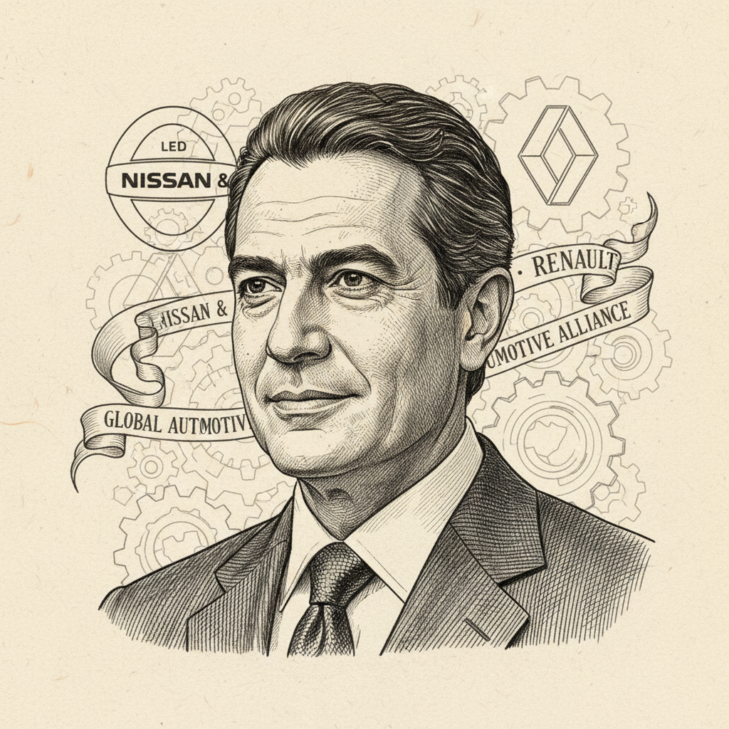 Portrait of Carlos Ghosn