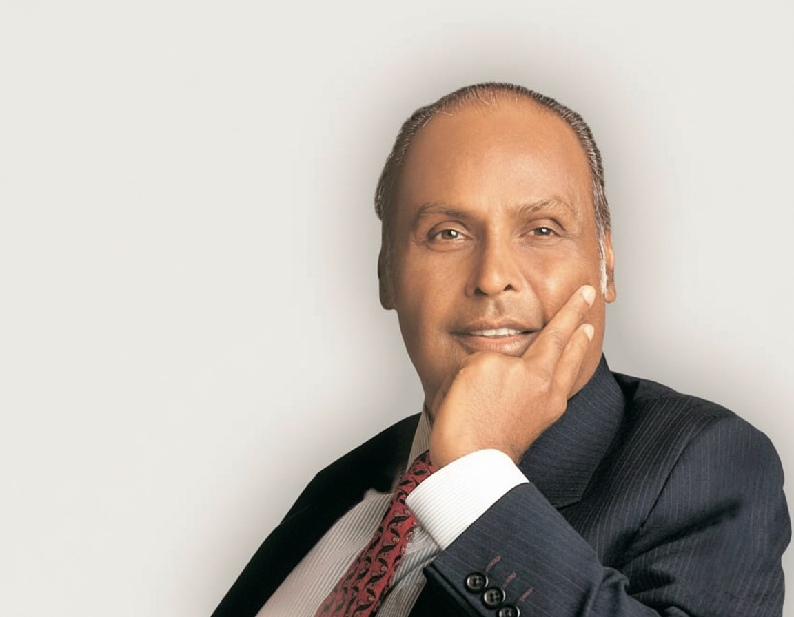 Portrait of Dhirubhai Ambani