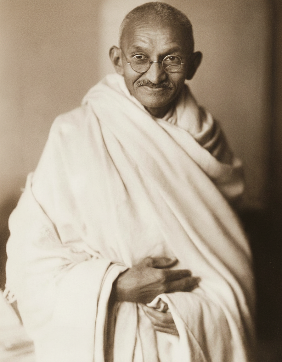 Portrait of Mahatma Gandhi