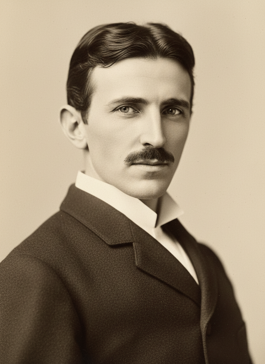 Portrait of Nikola Tesla