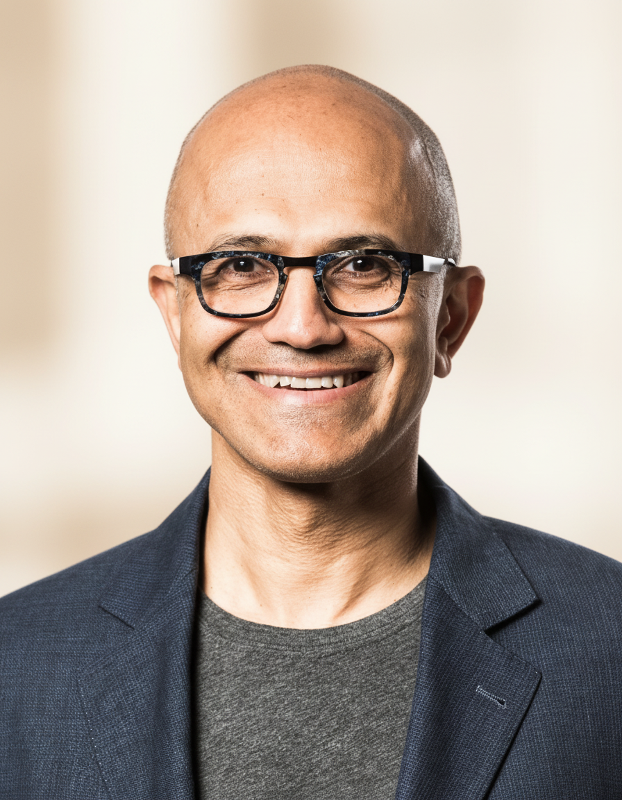 Portrait of Satya Nadella