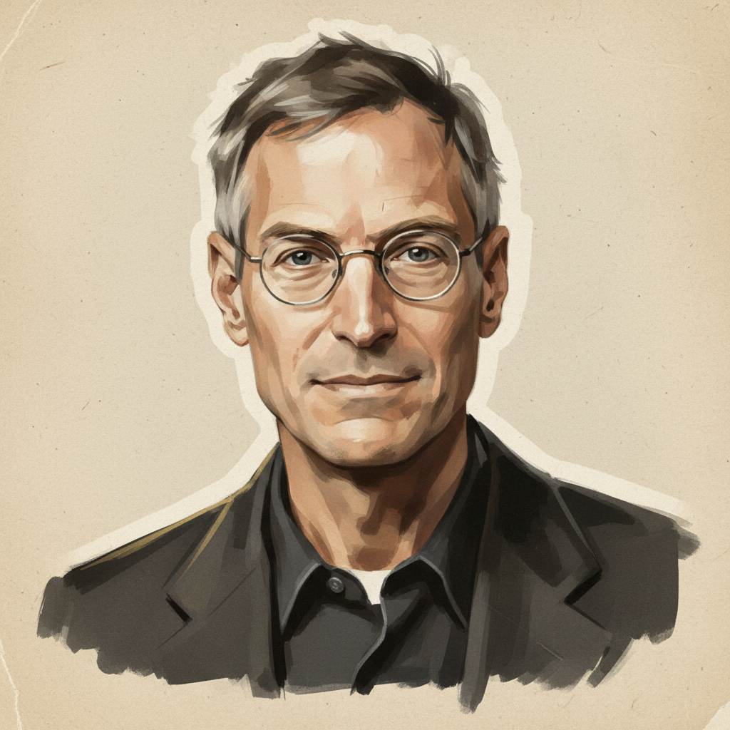 Portrait of Steve Jobs